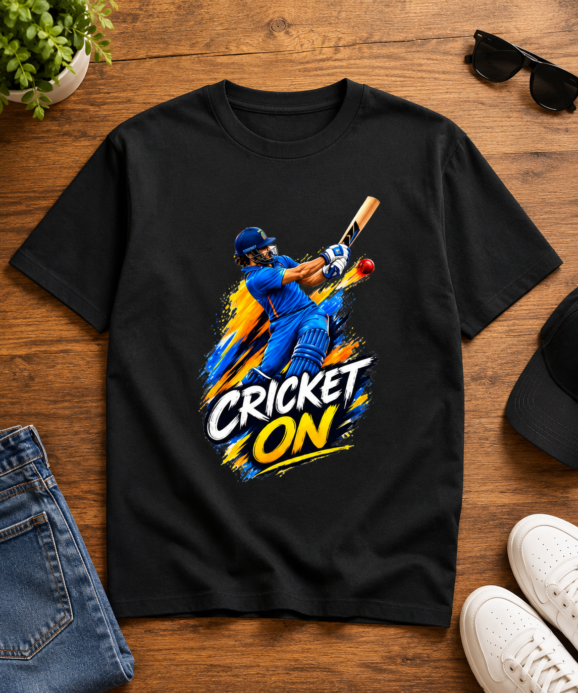 Cricket On – Premium Oversized Cotton T-Shirt